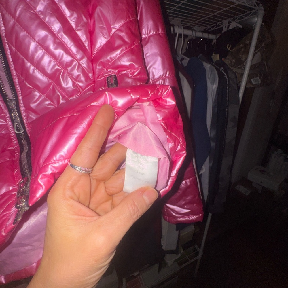 Women's Pink Quilted Jacket - Picture 5 of 5